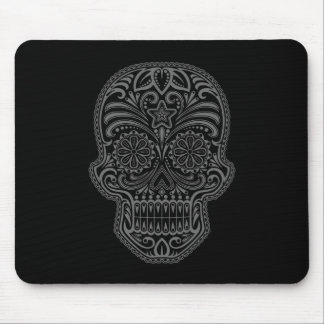 Dekorativer Zuckerschädel - Dunkelheit Mousepad