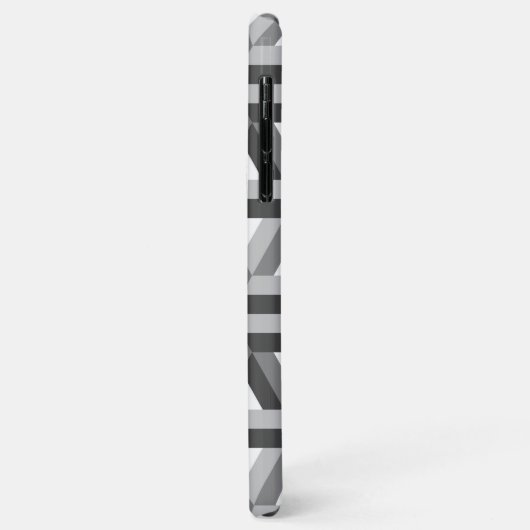 Dekoratives 3D-Hexagons-Muster Case-Mate iPhone Hülle (Hinten/Links)