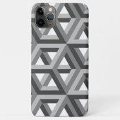 Dekoratives 3D-Hexagons-Muster Case-Mate iPhone Hülle (Rückseite)