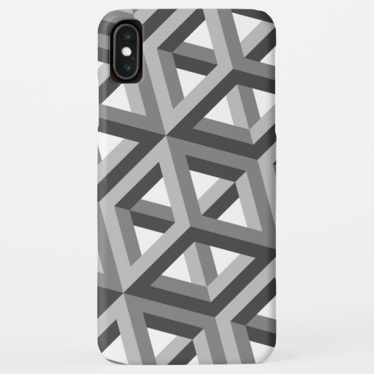 Dekoratives 3D-Hexagons-Muster Case-Mate iPhone Hülle (Rückseite)