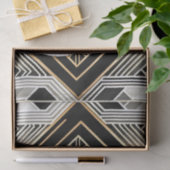 Dekoratives Abstraktes Schwarzkatzengewebe Seidenpapier (Geschenk)