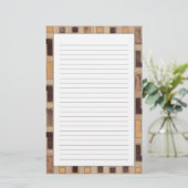 Dekoratives Afrikaner Mudcloth Muster Briefpapier (Stehend Vorderseite)