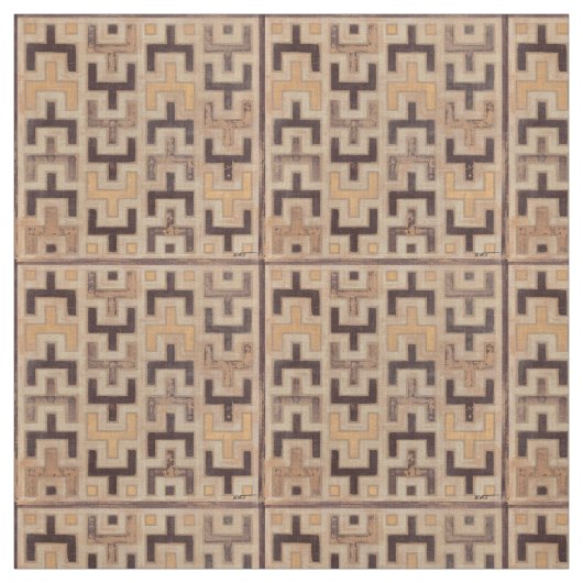 Dekoratives Afrikaner Mudcloth Muster Stoff (Muster)