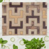 Dekoratives afrikanisches Mudcloth-Muster Handtuch (Gefaltet)