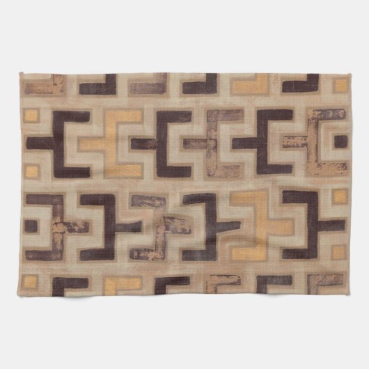 Dekoratives afrikanisches Mudcloth-Muster Handtuch (Horizontal)