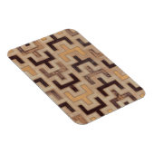 Dekoratives afrikanisches Mudcloth-Muster Magnet (Rechte Seite)