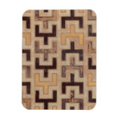 Dekoratives afrikanisches Mudcloth-Muster Magnet (Vertikal)