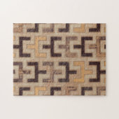 Dekoratives afrikanisches Mudcloth-Muster Puzzle (Horizontal)