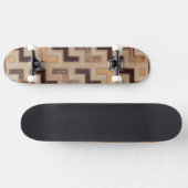 Dekoratives afrikanisches Mudcloth-Muster Skateboard (Horizontal)