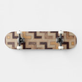 Dekoratives afrikanisches Mudcloth-Muster Skateboard (Horizontal)