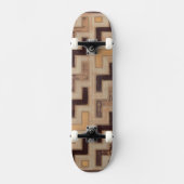 Dekoratives afrikanisches Mudcloth-Muster Skateboard (Vorderseite)