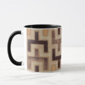 Dekoratives afrikanisches Mudcloth-Muster Tasse (Links)