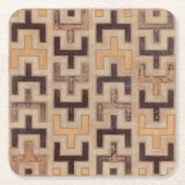 Dekoratives afrikanisches Mundtuch-Muster Rechteckiger Pappuntersetzer (Vorderseite)