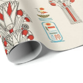 Dekoratives ägyptisches nahtloses Muster Geschenkpapier (Rolleneckpunkt)