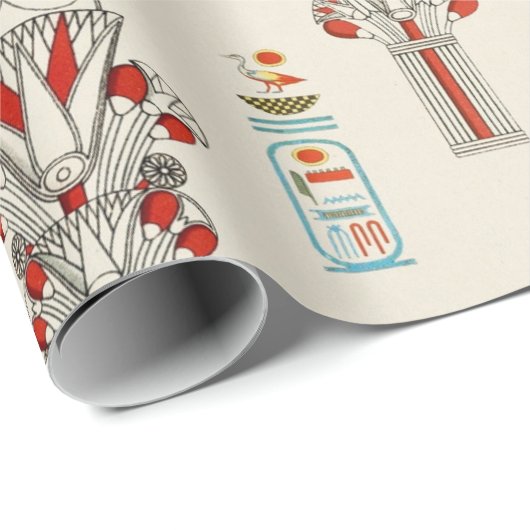 Dekoratives ägyptisches nahtloses Muster Geschenkpapier (Rolleneckpunkt)