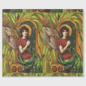 Dekoratives Angel Design Wrapping Paper Geschenkpapier (Flach)
