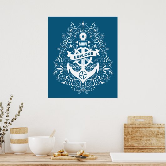 Dekoratives Ankerposter Poster (Küche)