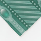 Dekoratives aquamarines Muster Fleecedecke (Ecke)