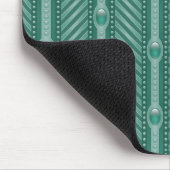 Dekoratives aquamarines Muster Mousepad (Ecke)