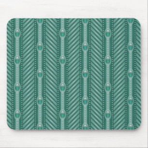 Dekoratives aquamarines Muster Mousepad