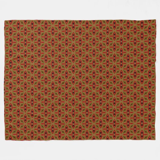 Dekoratives arabisches Djinn Flame Silk Muster Fleecedecke (Vorderseite (Horizontal))