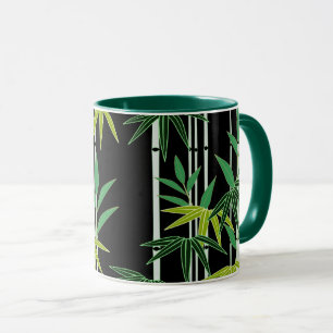 Dekoratives Bambusmuster Tasse