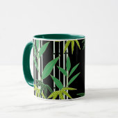 Dekoratives Bambusmuster Tasse (Vorderseite Links)