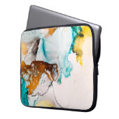 Dekoratives Bild. Dekorative Farbe. Alkoholtinte Laptopschutzhülle (Vorderseite Links)