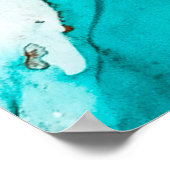 Dekoratives Bild. Dekorative Farbe. Alkoholtinte Poster (Ecke)