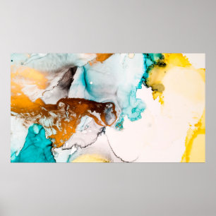 Dekoratives Bild. Dekorative Farbe. Alkoholtinte Poster