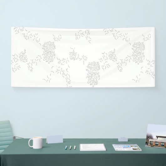 Dekoratives, blassgraues Banner (Messe)