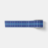 Dekoratives blaues Band Satinband (Vorderseite)