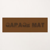 Dekoratives blaues Design-Muster Yogamatte (Rückseite (Horizontal))