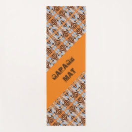 Dekoratives blaues Design-Muster Yogamatte