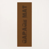 Dekoratives blaues Design-Muster Yogamatte (Rückseite)