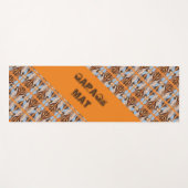 Dekoratives blaues Design-Muster Yogamatte (Vorderseite (Horizontal))