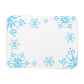 Dekoratives Blue Snowflake Magnet. Magnet (Horizontal)
