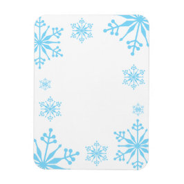 Dekoratives Blue Snowflake Magnet. Magnet