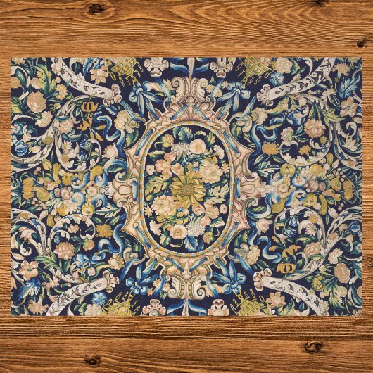 Dekoratives Blumen-Teppichmuster Seidenpapier