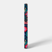 Dekoratives Blumen- und Blätter-Muster-48675 iPhone Hülle (Linke Seite)