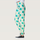 dekoratives Blumendesign Leggings (Links)