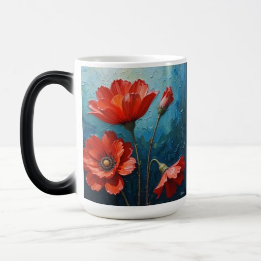Dekoratives Blumendesign - Tasse #1 (Links)