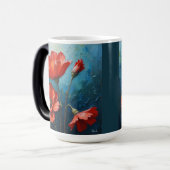 Dekoratives Blumendesign - Tasse #1 (Vorderseite Links)