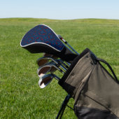 Dekoratives Blumenfliesenmuster Golf Headcover (In SItu)