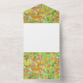 dekoratives Blumenmuster All In One Einladung (Innen Boden)