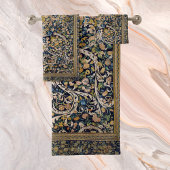 Dekoratives Blumenmuster Badhandtuch Set