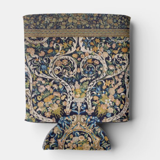 Dekoratives Blumenmuster Dosenkühler (Rückseite)