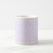 Dekoratives Blumenmuster in Mauve Kaffeetasse (Mittel)