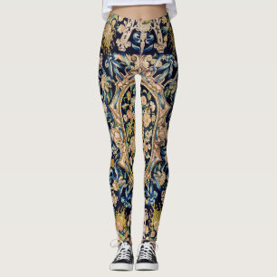 Dekoratives Blumenmuster Leggings