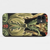 Dekoratives Blumenmuster mit schwarzen Grenzen Case-Mate iPhone Hülle (Rückseite (Horizontal))